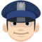 Police Officer - Light emoji on Facebook